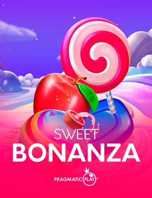 Ícone do jogo Sweet Bonanza - caça-níqueis colorido com doces e frutas explosivas